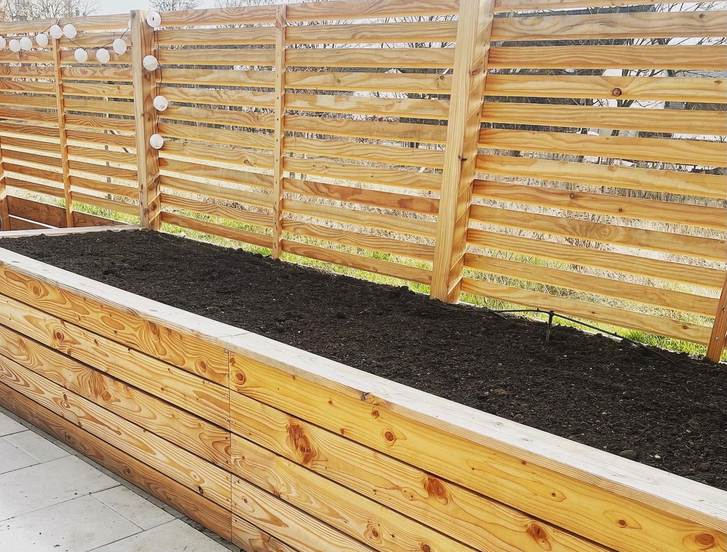 4 Schritte zum Hochbeet mit Sichtschutz
